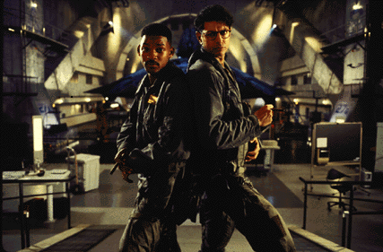 Jeff and Will Smith in a commando pose